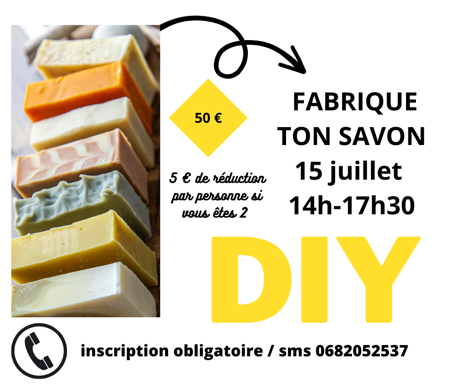 atelier DIY fabrique ton savon bulles de breizh monterblanc morbihan bretagne 56