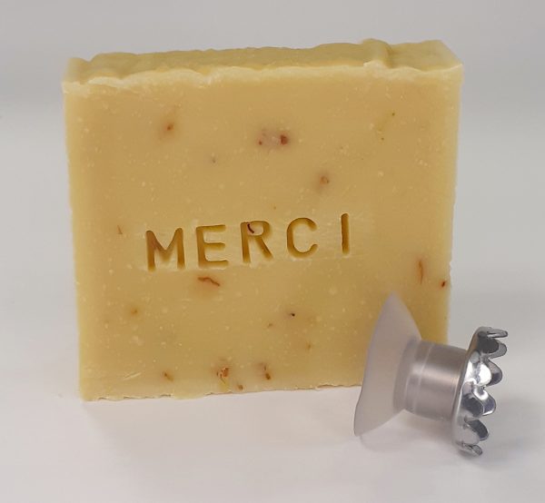 duo savon naturel personnalisé et porte savon magnétique français Bulles de Breizh Morbihan Bretagne