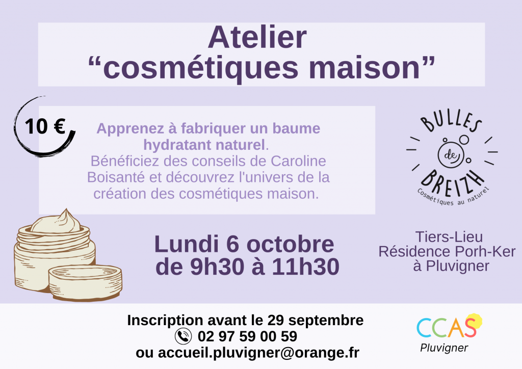 Atelier Cosmétique Maison Pluvigner